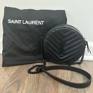YSL Jade Crossbody Black Bag